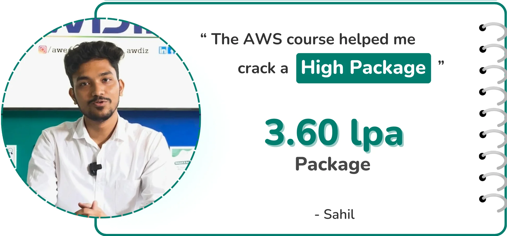 awdiz cloud computing course with placements 3.60 lpa delhi