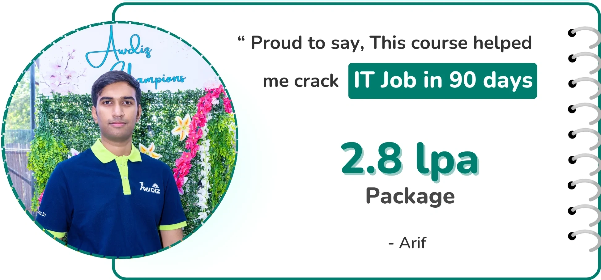 awdiz diploma in network pentesting placements 2.8 lpa