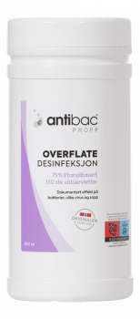 Antibac Våtservietter Overflate 75% 150stk.