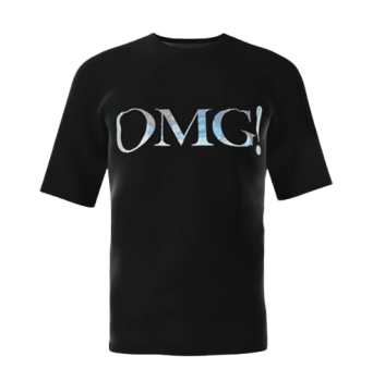 OMG! Platinum T-Shirt SILVER Logo 