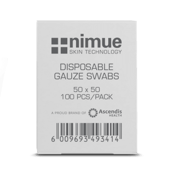 Nimue Hvite Gas 50x50mm 100stk**