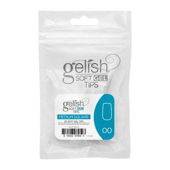 Gelish Soft Gel Tips Medium Square 50 stk. refill