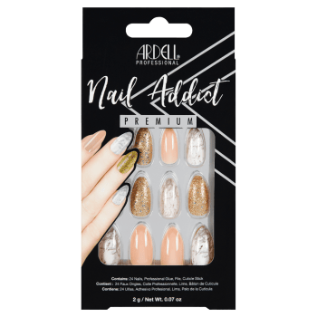 Ardell Nail Addict Pink Marble & Gold