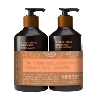 Kalahari Promo Citrus Burst Hand Wash & Lotion** 