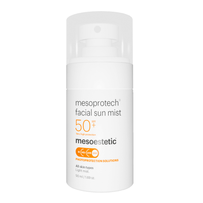 Mesoestetic Mesoprotech Facial Sun Mist 50+ 50ml NEW