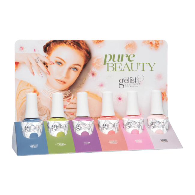 Gelish PURE BEAUTY Collection 6pc DISPLAY limited**