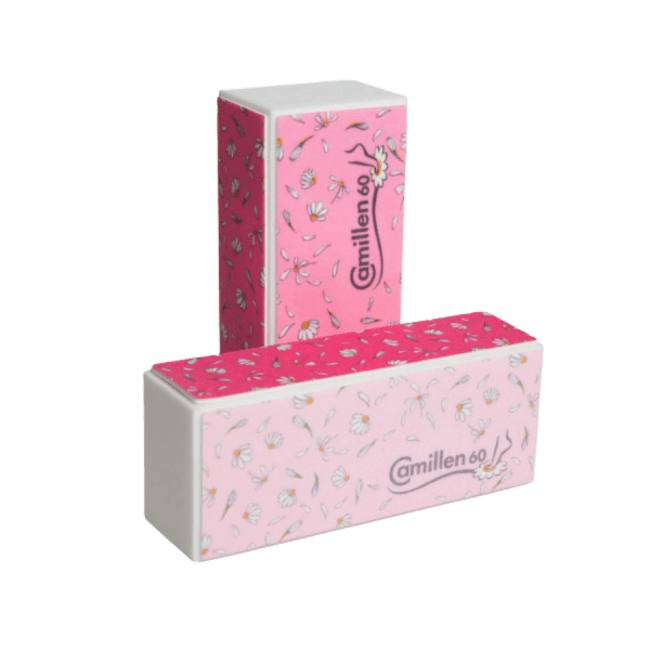 Camillen Polerblokk rosa m/blomster