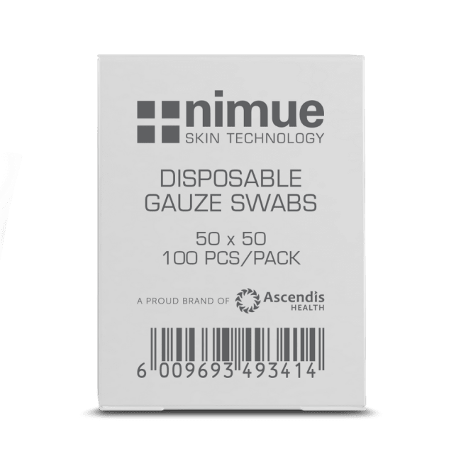 Nimue Hvite Gas 50x50mm 100stk**