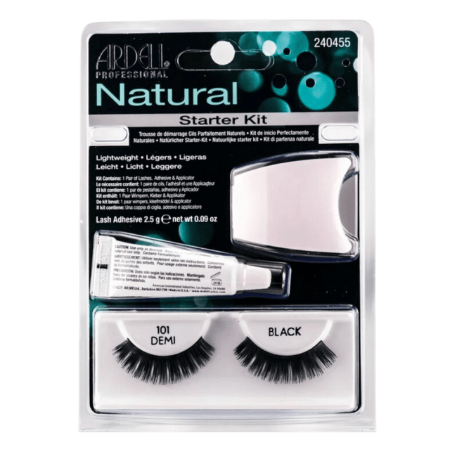 Ardell Starter Kit Natural Lashes 101 Demi Black