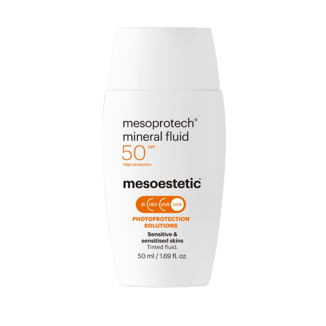Mesoestetic Mesoprotech Mineral Fluid 50+ New 50ml