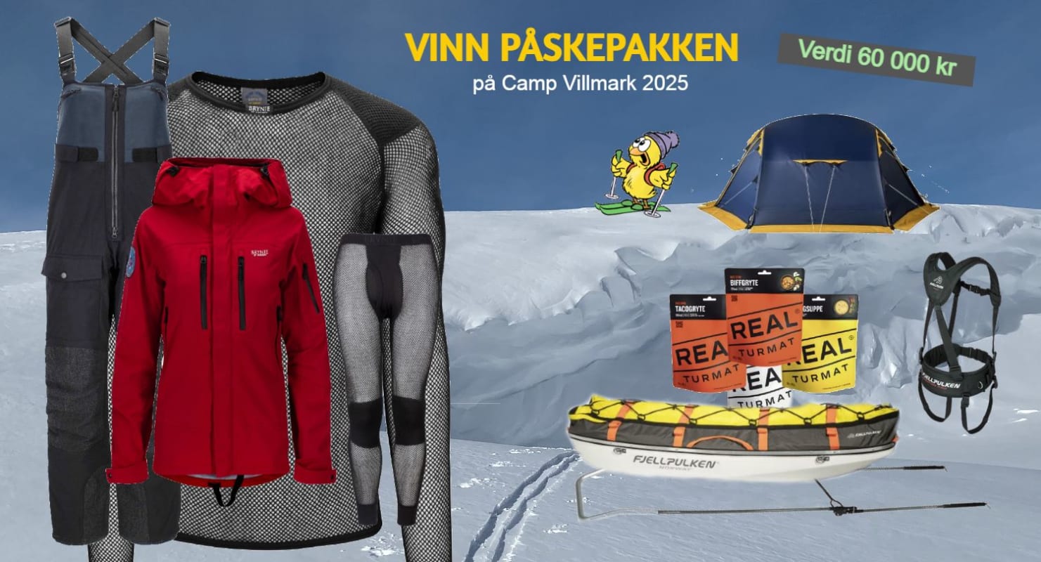 Besøk Brynje på Camp Villmark 2025. DU kan vinne Påskepakken!