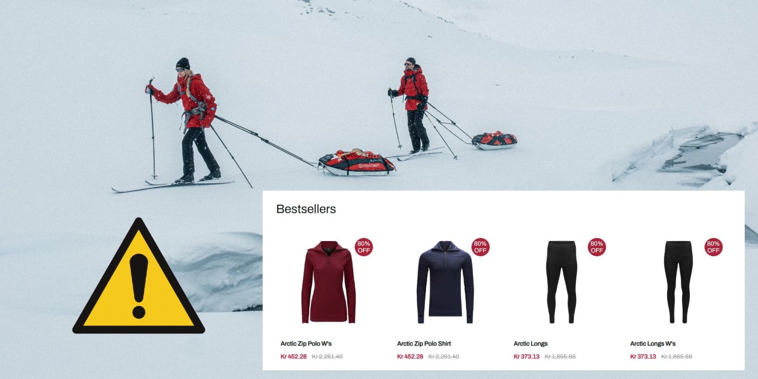 Vær oppmerksom på falske Brynje-nettsider!