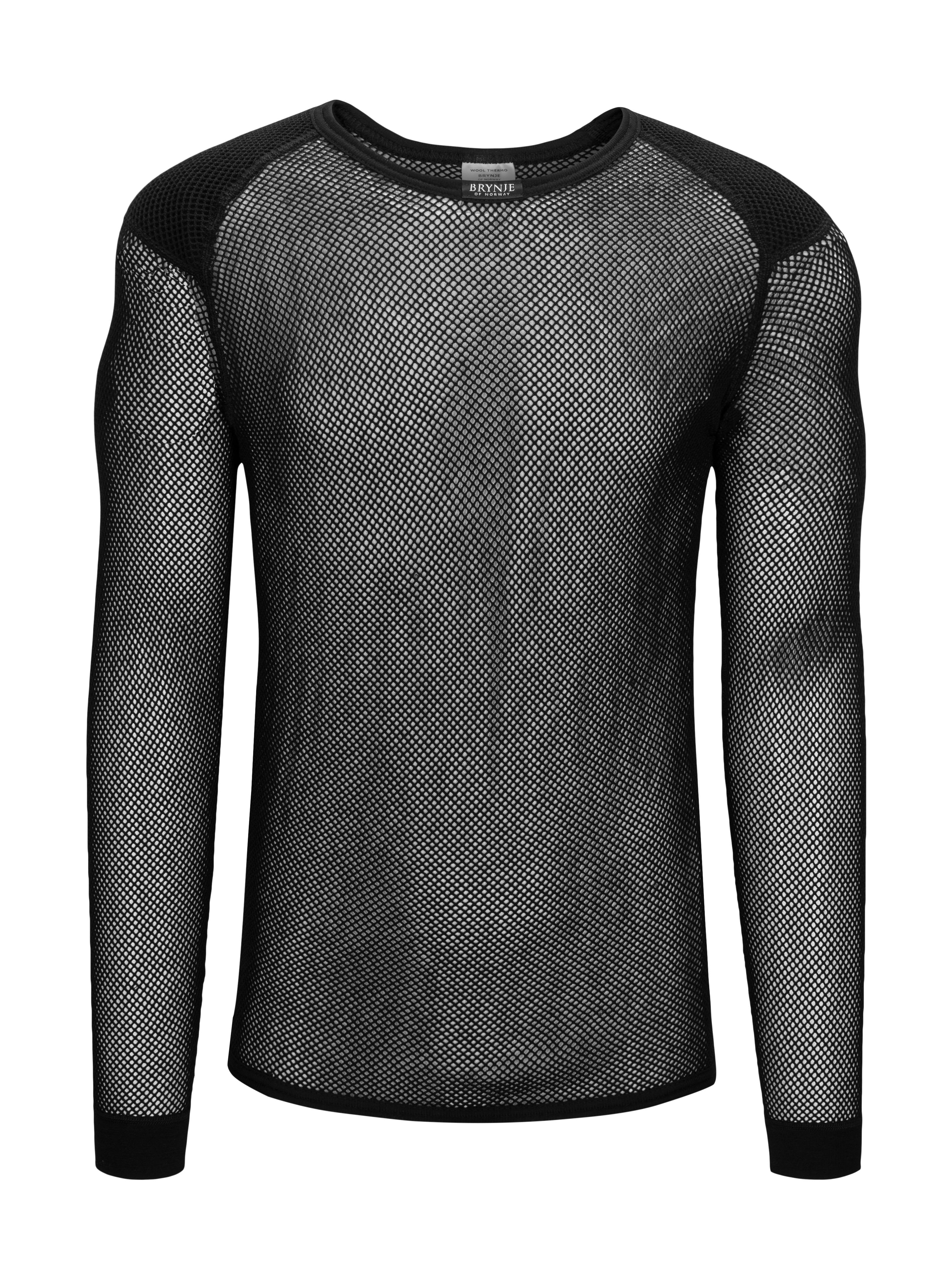 MESH LONG SLEEVE TOP BLACK – Silk Laundry /