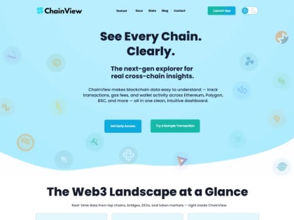 Blockchain website UI UX design and development by web development agency