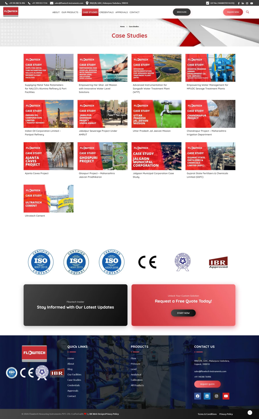 B2B manufacturing website SEO architecture — keyword-aligned
content structure by BK Web Designs