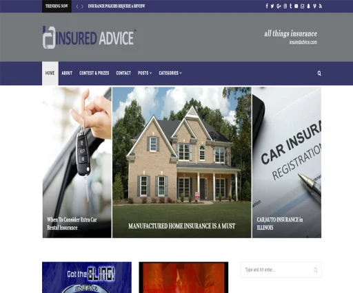 Insurance Adviser Website Design 1