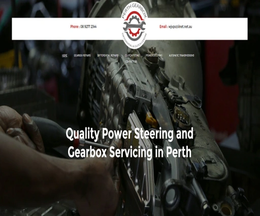 Perthgearbox Car Servicing Website Design 2