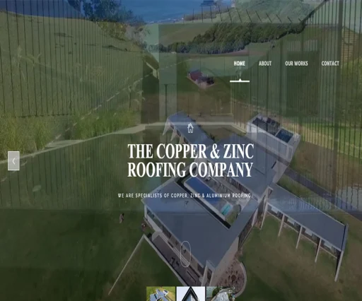 Copper And Zing Roofing Website Design 4
