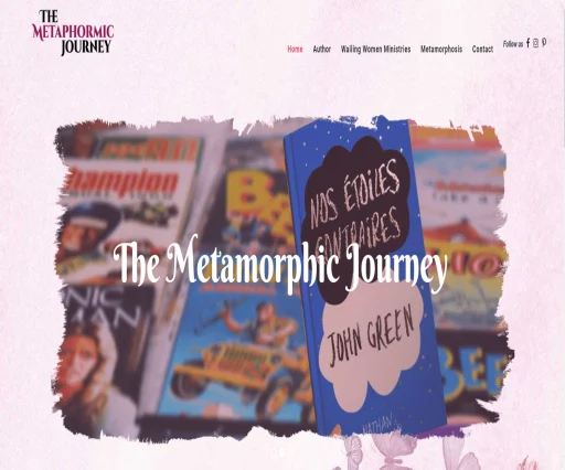 Metaphormic Book Author Website Design 3