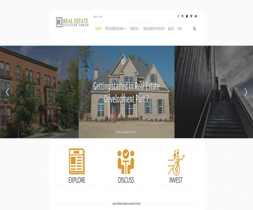RE Investor Forum Website Design 5