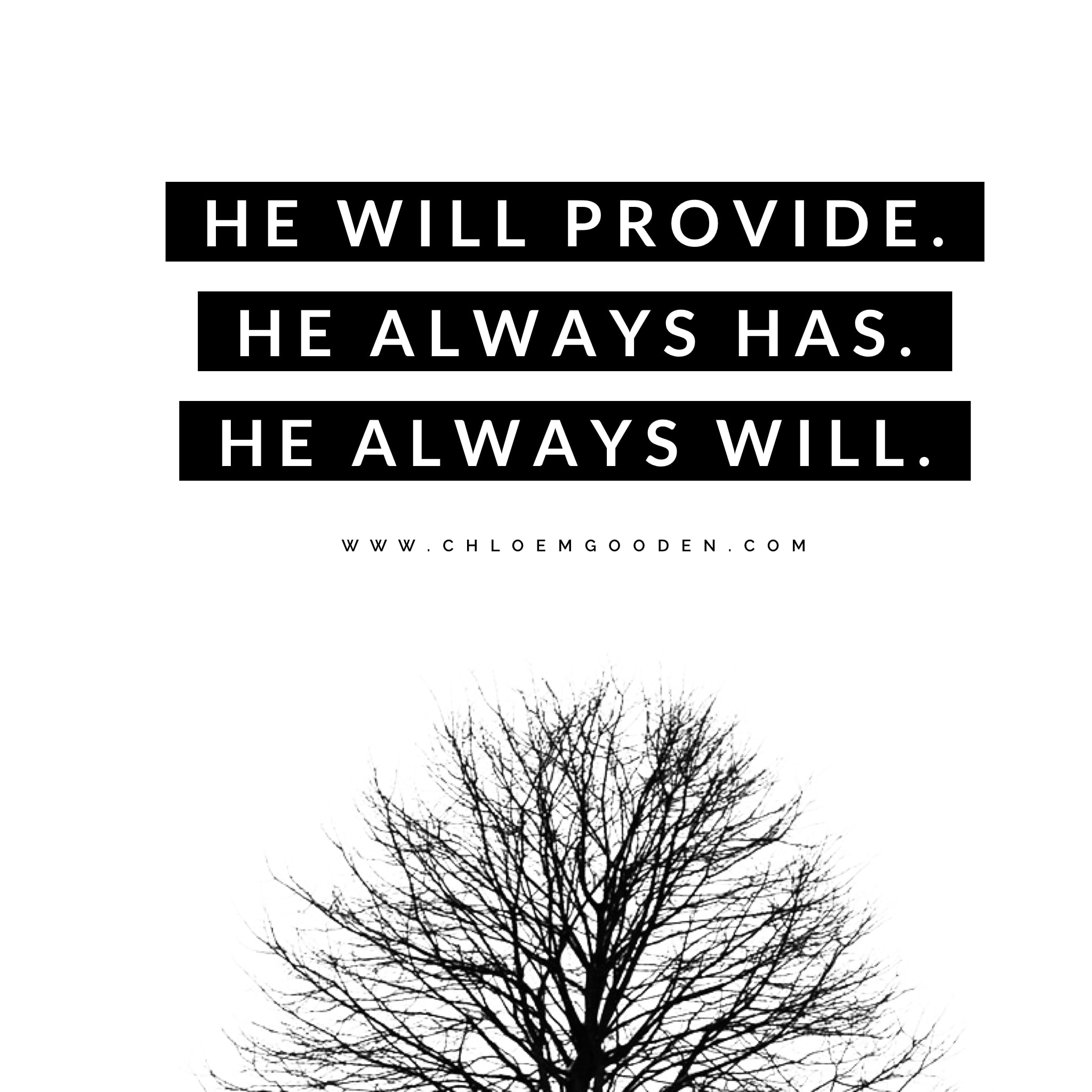 He Will Provide