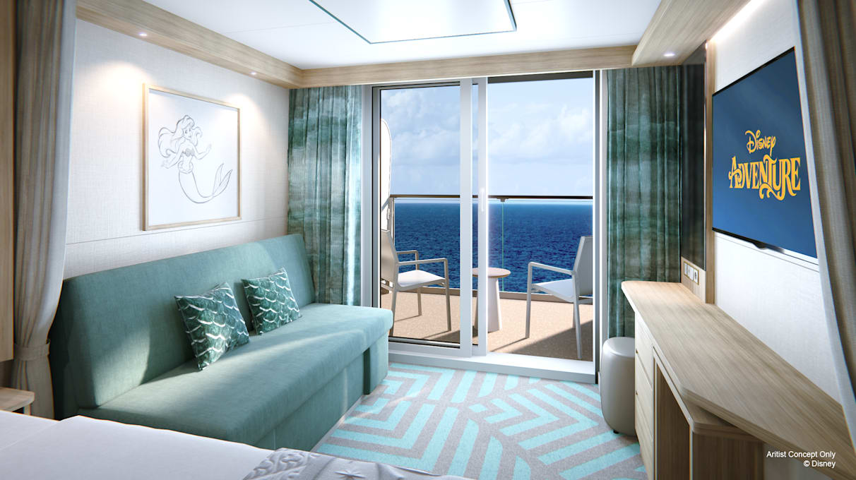 Disney Adventure Deluxe Verandah Stateroom