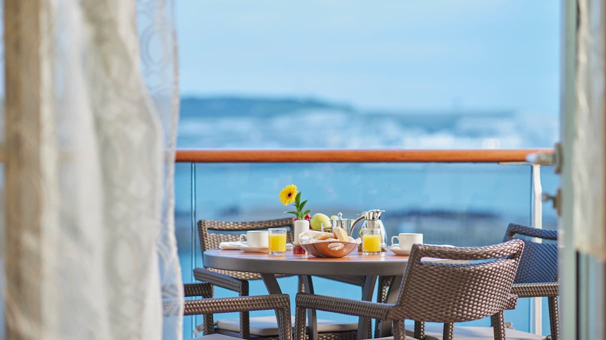 Continental Breakfast on Balcony Suite - room service