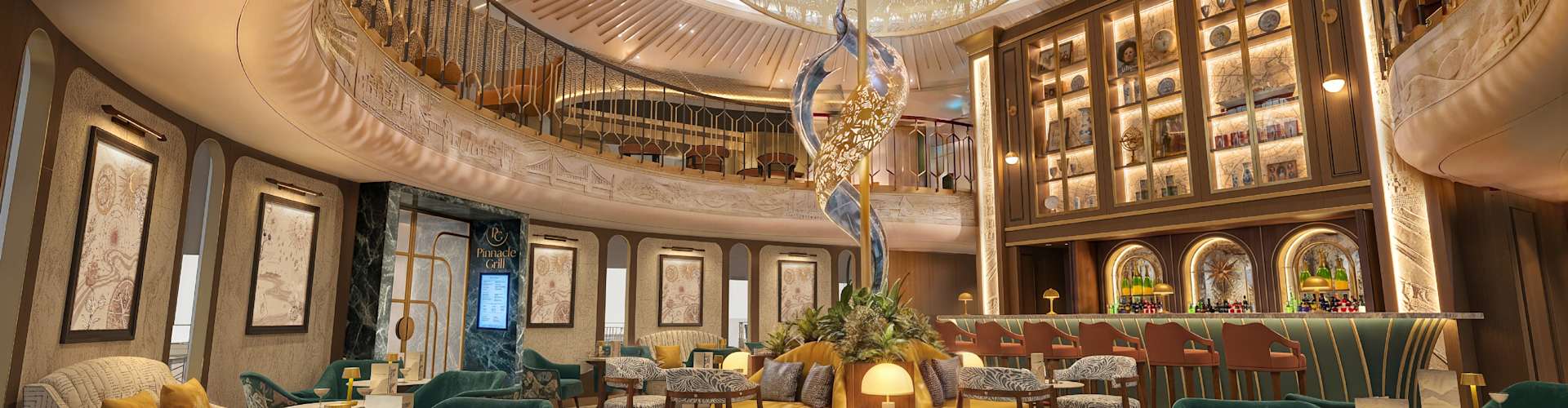 Holland America Line Reveals Breathtaking New Atrium Lounge 'Bar 1873'