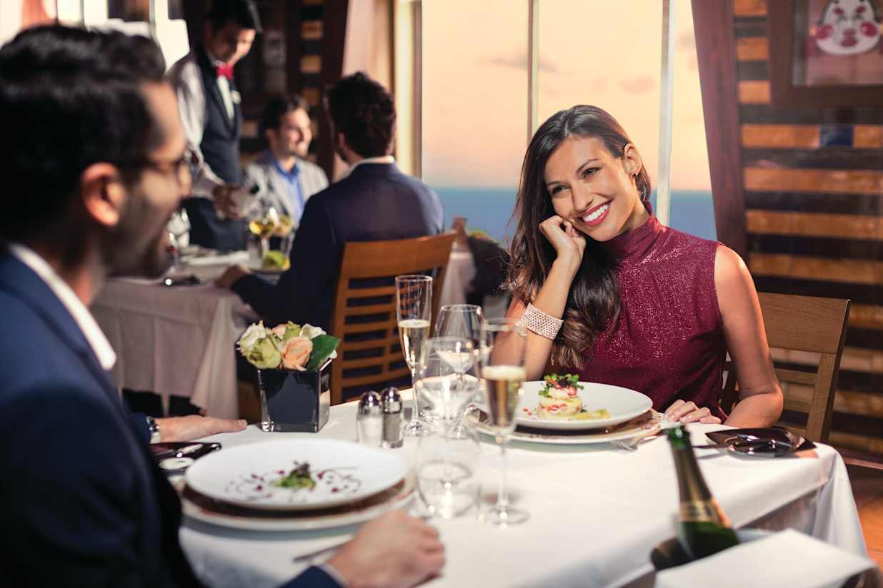 Couple at dinner