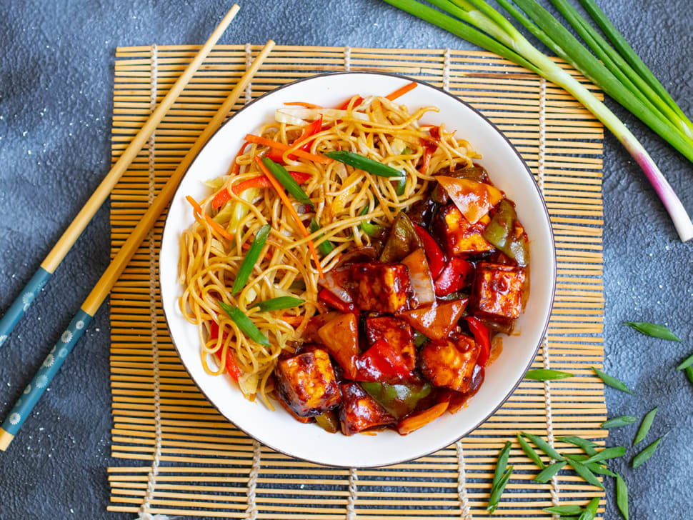 Chilli Paneer Hakka Noodles