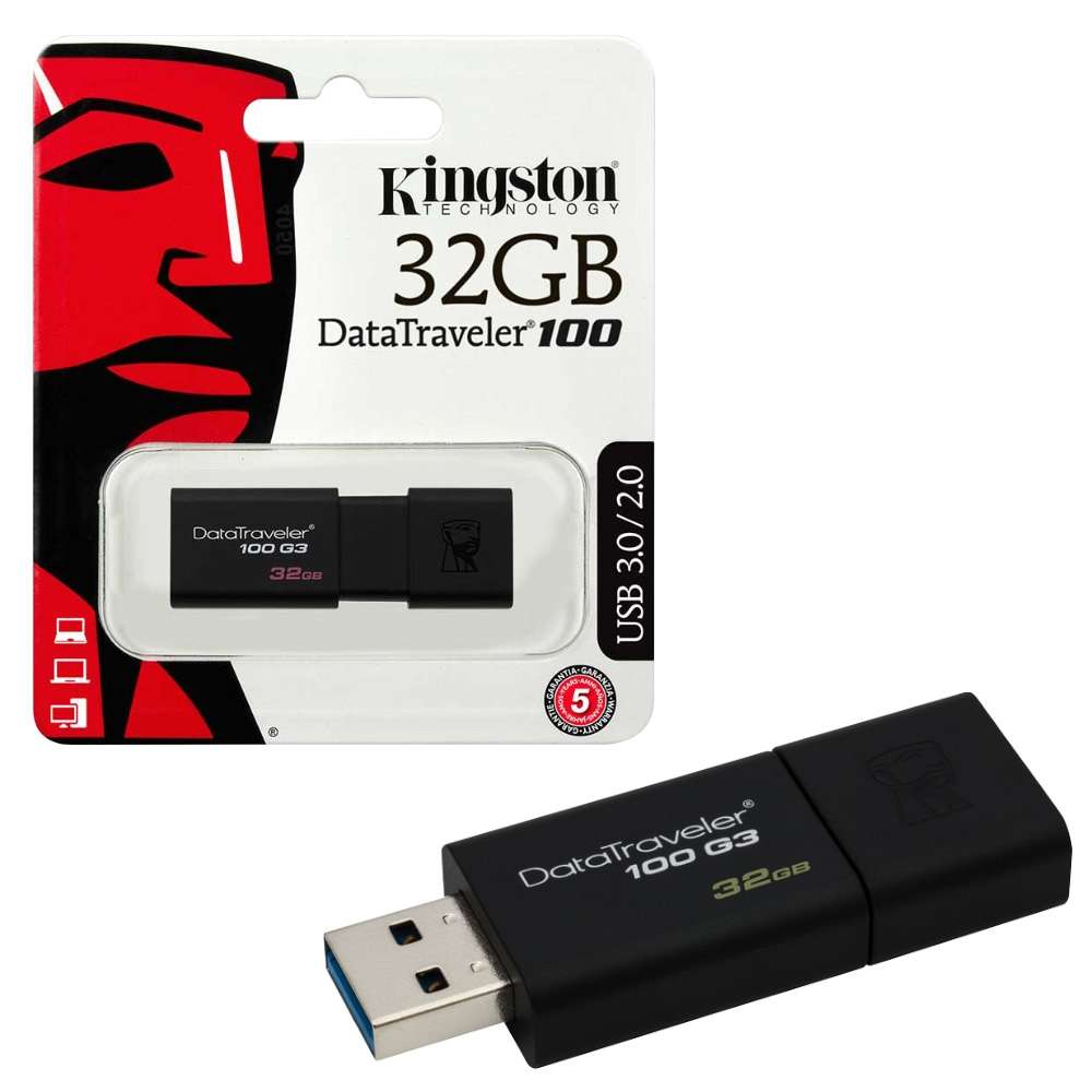 Kingston Data Traveler 100 G3 USB 3.0 Flash Drive Memory Stick