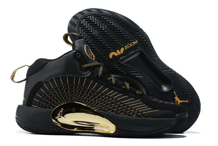 black and gold jumpman jordans