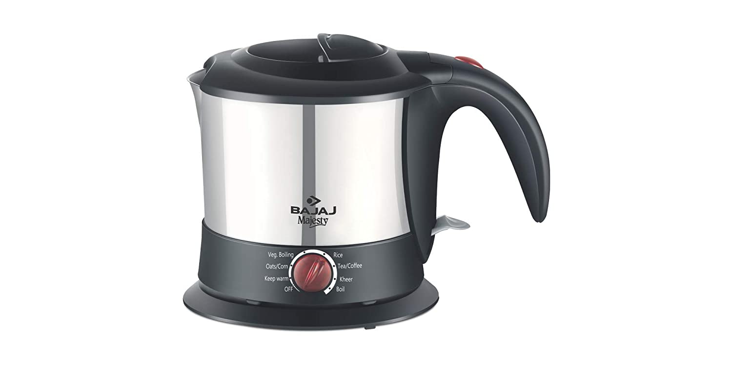 Bajaj Majesty 1-Litre Multifunction Stainless Steel Kettle