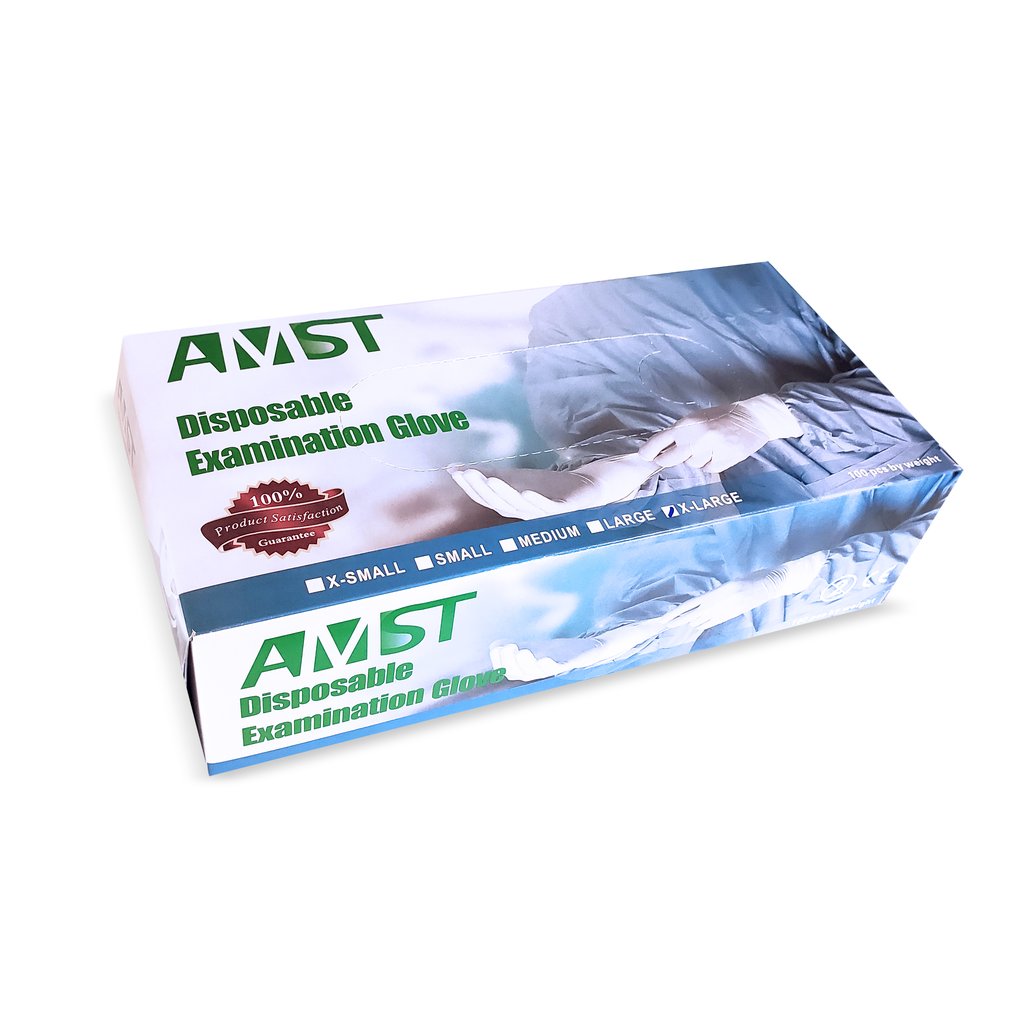 AMST DISPOSABLE EXAMINATION GLOVE 100PCS