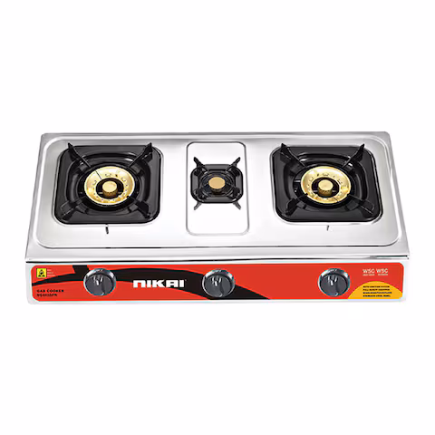Nikai 3 Burner Gas Stove NG842