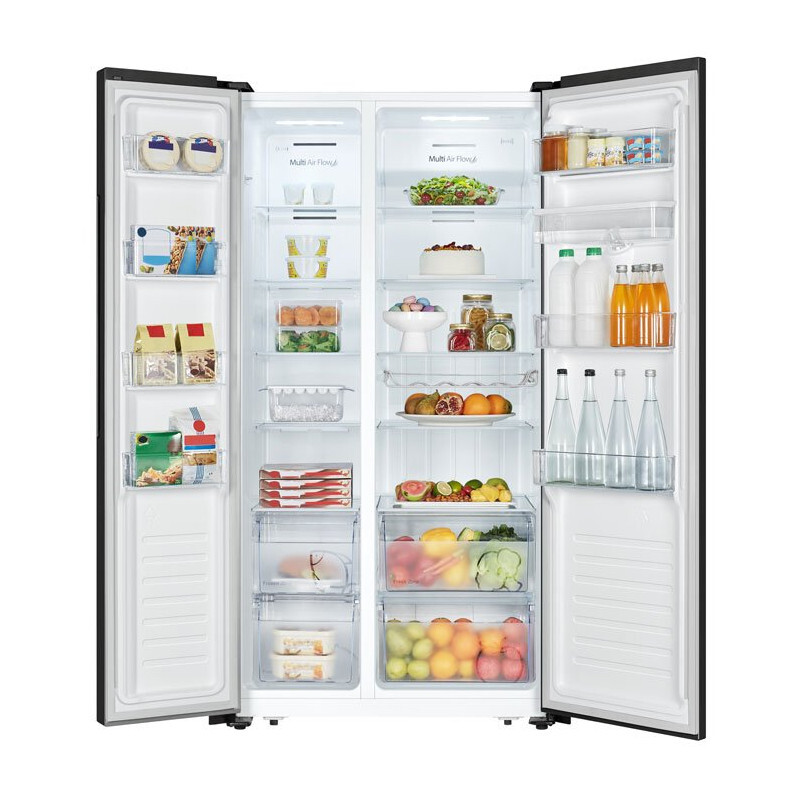 HISENSE SIDE BY SIDE REFRIGERATOR 518L 67BGL WITH DISPENSER