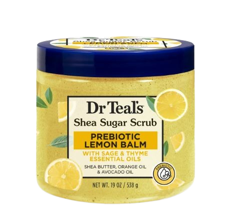 Dr Teal's Shea Sugar Scrub Prebiotic Lemon Balm