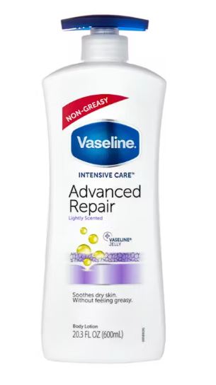 Vaseline Intensive Care Advanced Repair Lightly Scented Healing Moisture Lotion