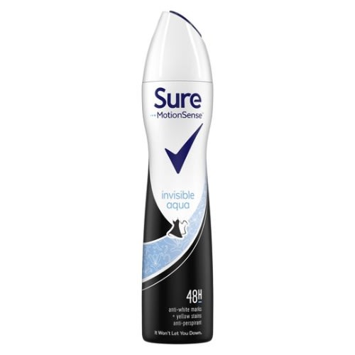 Sure Motion Sense Invisible Aqua Deodorant Spray 250ml