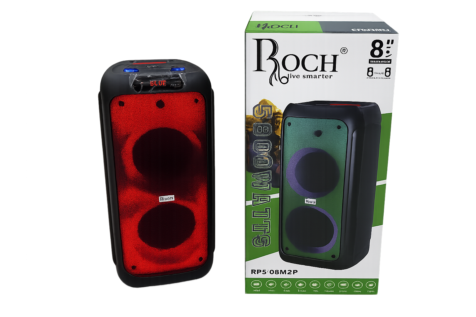 ROCH RECHARGEABLE PARTY SPEAKERRPS RPS-08M2F
