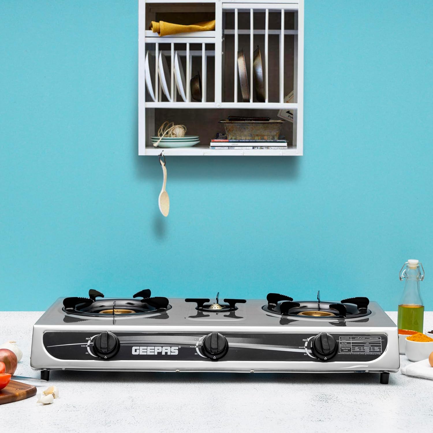 Geepas Stainless Steel Gas Cooker