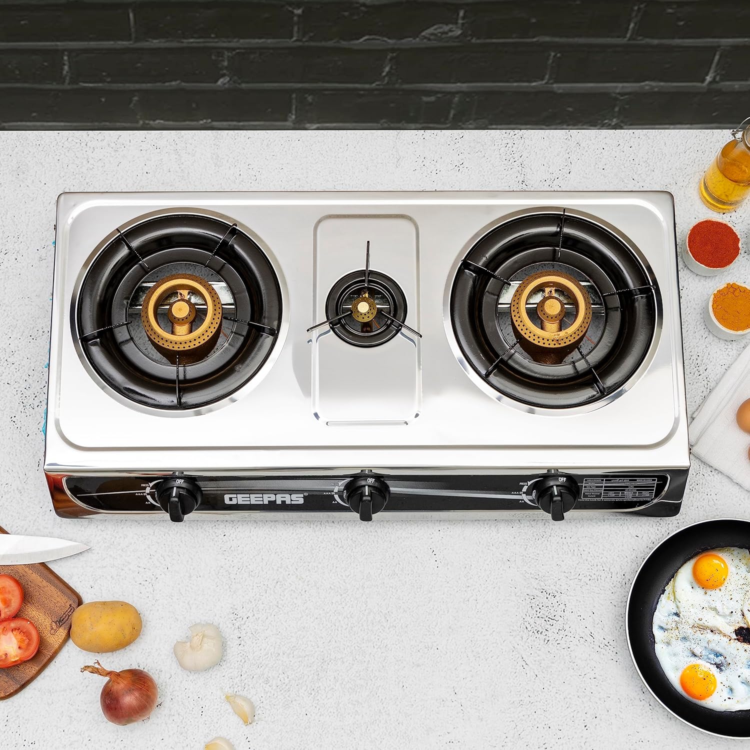Geepas Stainless Steel Gas Cooker