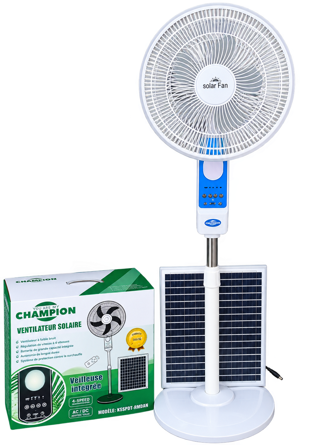 CHAMPION Solar Standing Fan