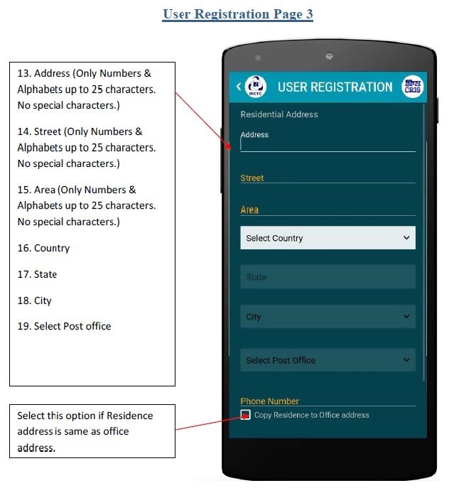 signup process of irctc app