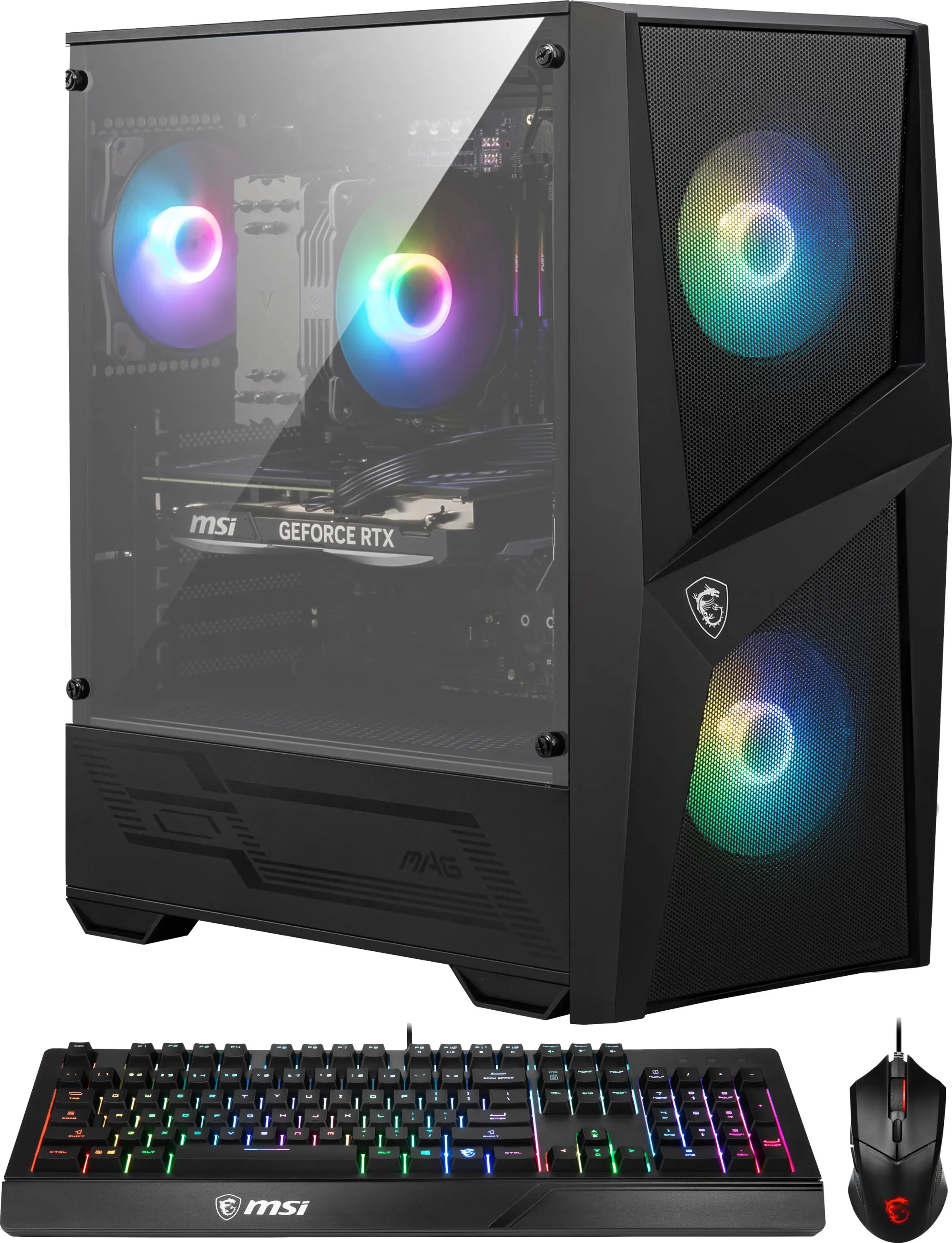 MSI - Codex R Gaming Desktop - Intel Core i5-12400F - 16GB Memory - NVIDIA GeForce RTX 4060 - 1TB SSD - Black