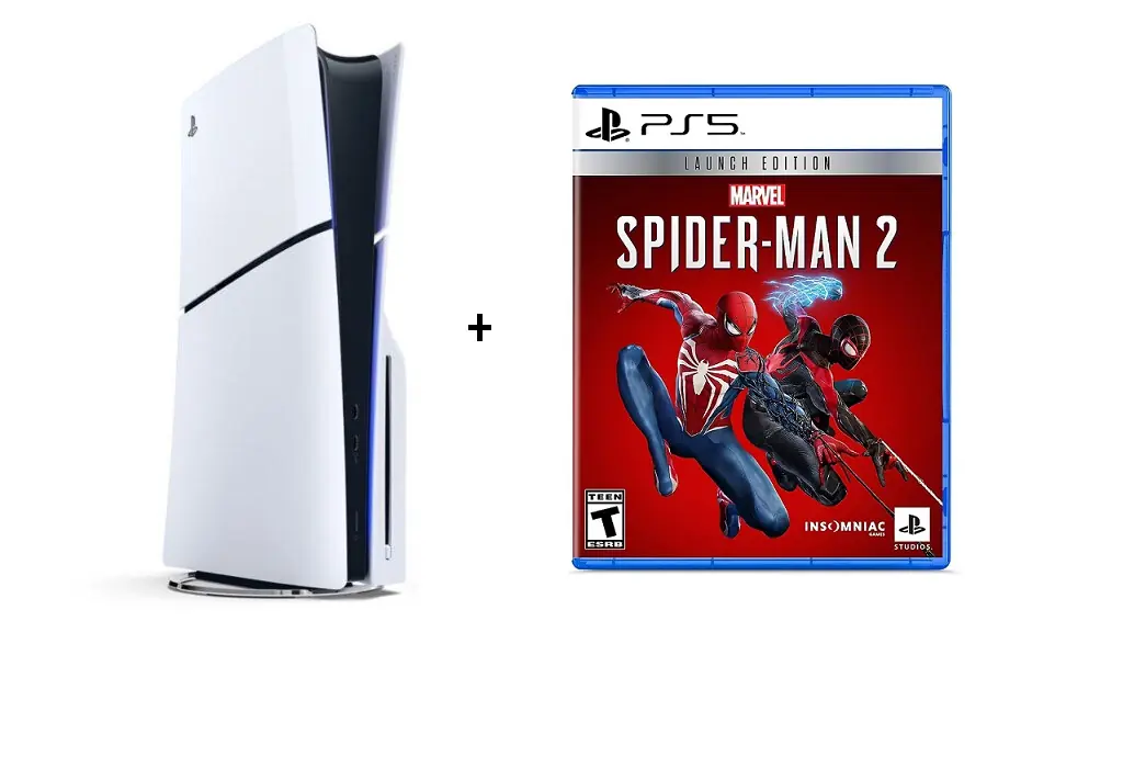 PlayStation 5 Slim - 1TB Disc Spider-Man 2 BUNDLE