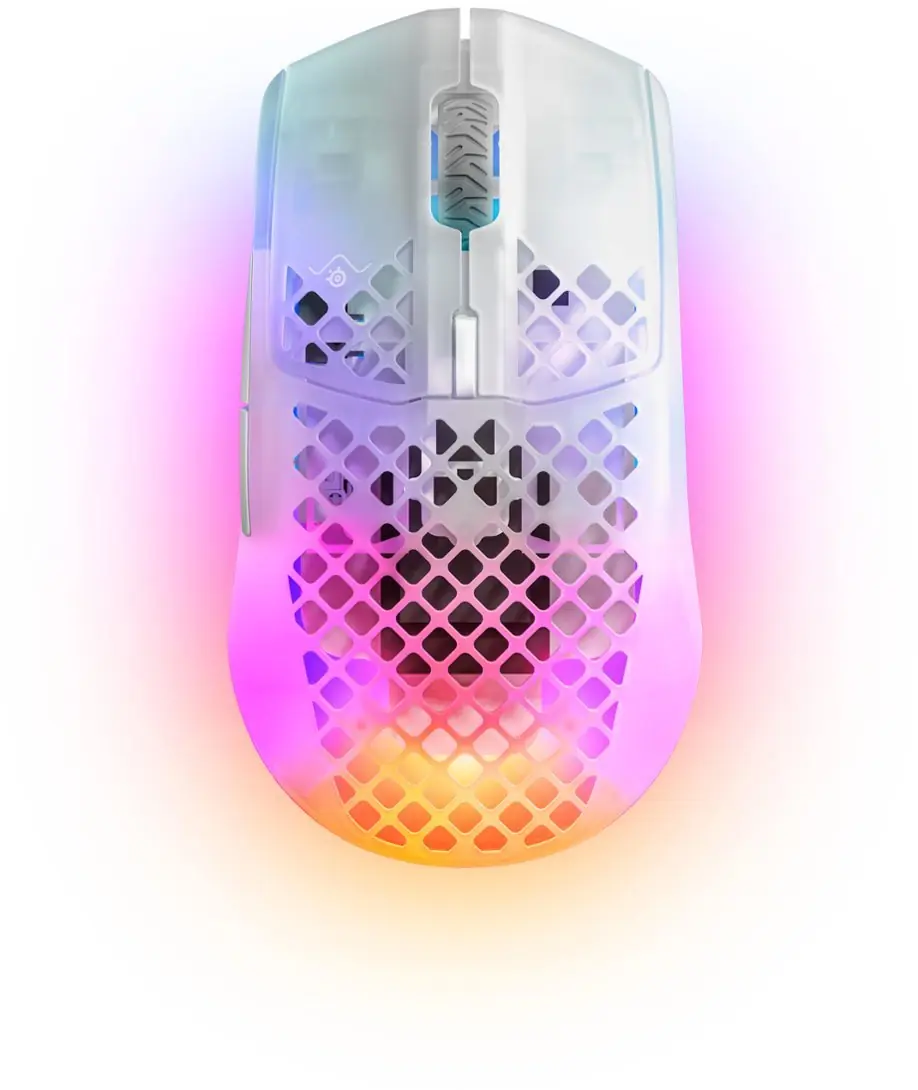 SteelSeries - Aerox 3 Wireless Ghost Ultra Lightweight Super-Fast Mouse