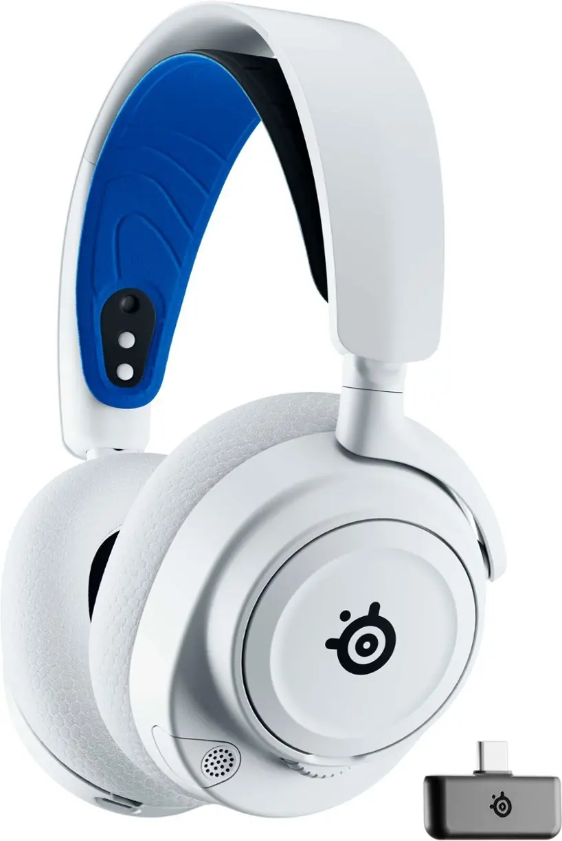 SteelSeries - Arctis Nova 7P Wireless Gaming Headset for PS5, PS4 - White