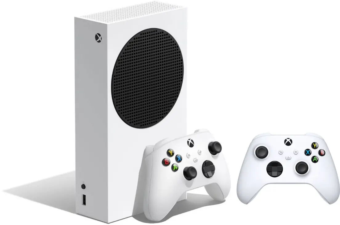 Xbox Series S 512 GB All-Digital Gaming Console & White Controller (Total of 2 Controllers Included)