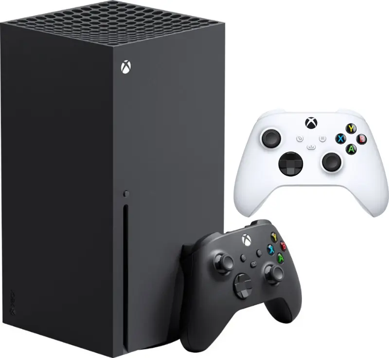 Xbox Series X 1TB Gaming Console & White Controller (Total of 2 Controllers Included)